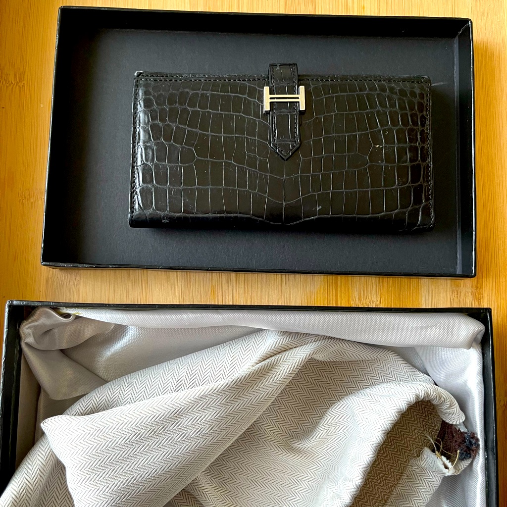 Natural Crocodile Leather Wallet